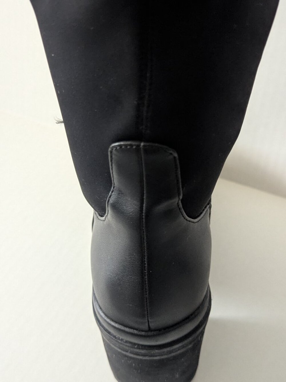 Women's Tall Black Boots, Size 8 - Picture 8 of 9